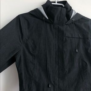 Grey raincoat